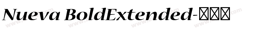 Nueva BoldExtended字体转换